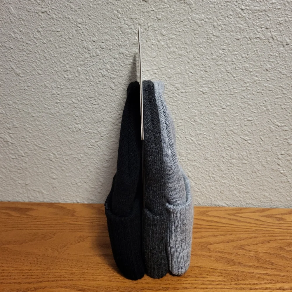NWT 3 Pack RBX Knit Beanies - Light Gray, Gray & Black